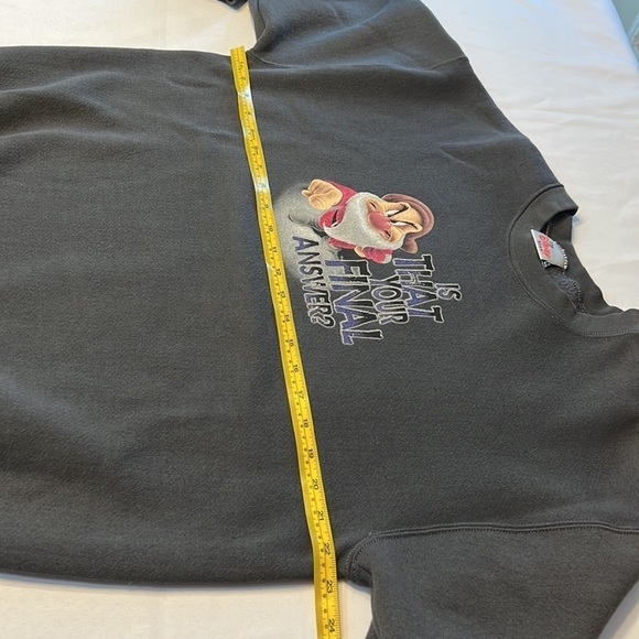 Vintage GRUMPY SNOW WHITE Crewneck Sweatshirt Big Logo Pullover - Picture 8 of 9